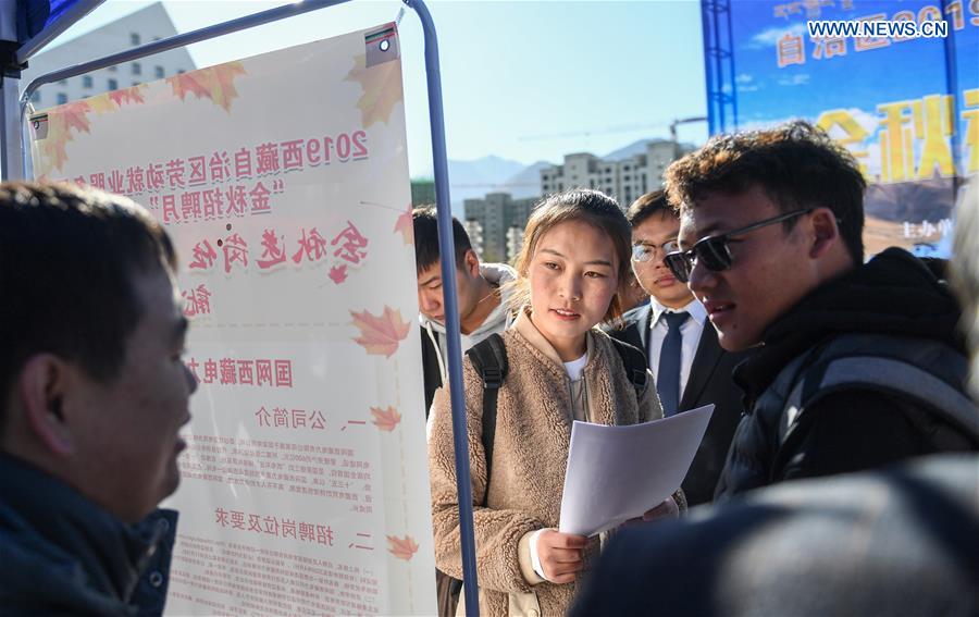 Job Fair Held in Lhasa, China's Tibet