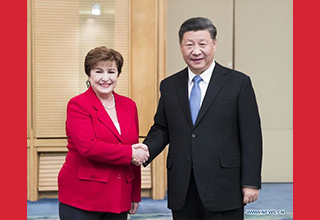 President Xi Meets IMF Chief to Advance Cooperation